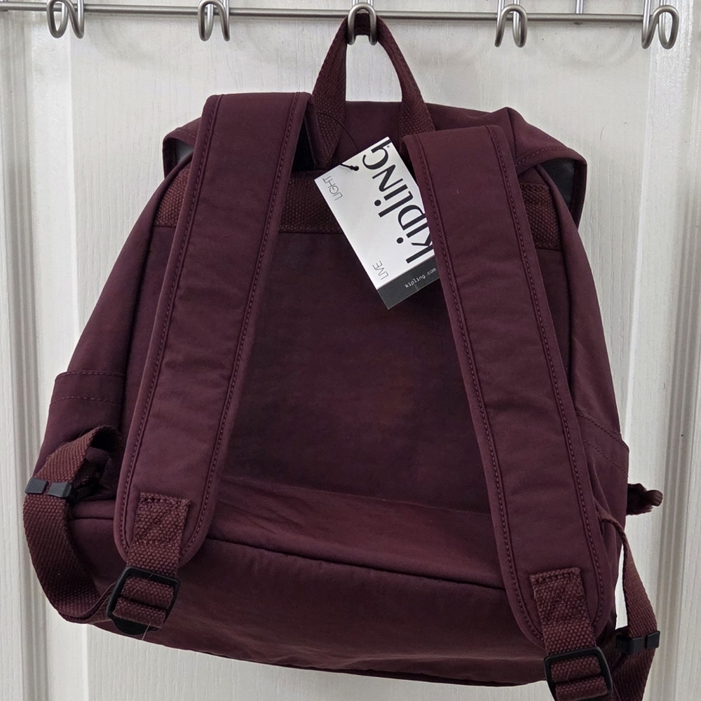 Kipling Fiona Medium Backpack In Wine Red - Picture 5 of 13